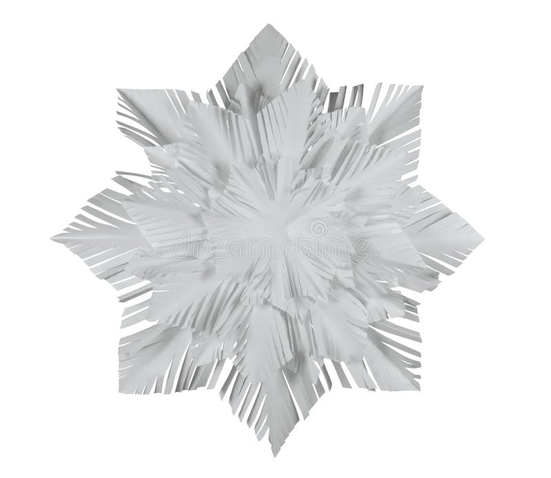 Fiocco di neve della carta - bianco fotografia stock libera da diritti Fiocco di neve della carta - bianco fotografia stock libera da diritti