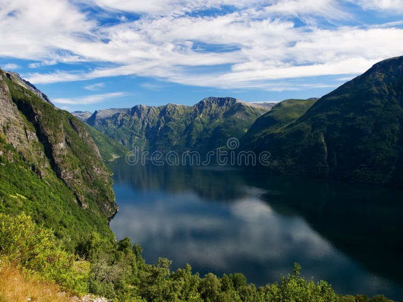 fiord geiranger Νορβηγία στοκ φωτογραφίες fiord geiranger Νορβηγία στοκ φωτογραφίες