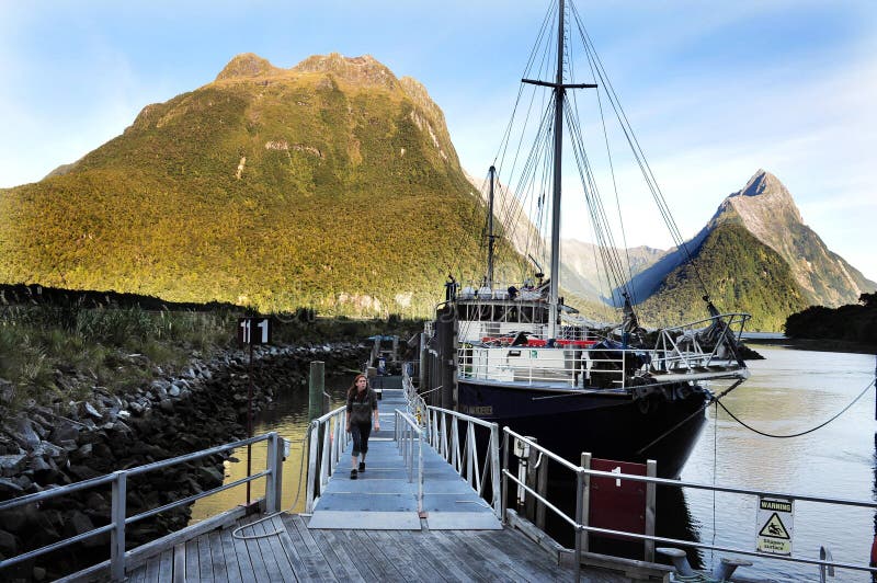 Fiordland Nieuw Zeeland royalty-vrije stock foto's Fiordland Nieuw Zeeland royalty-vrije stock foto's