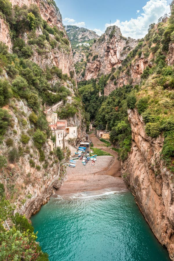 Fiordo di furore Costiera Amalfitana Italie photo libre de droits Fiordo di furore Costiera Amalfitana Italie photo libre de droits