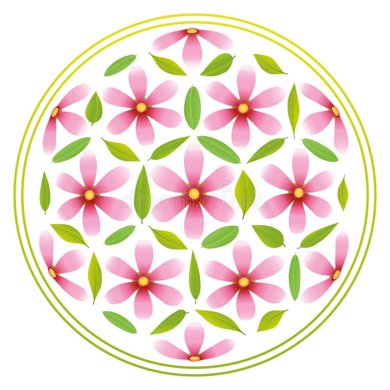 Fiore dei fiori di vita illustrazione di stock Fiore dei fiori di vita illustrazione di stock