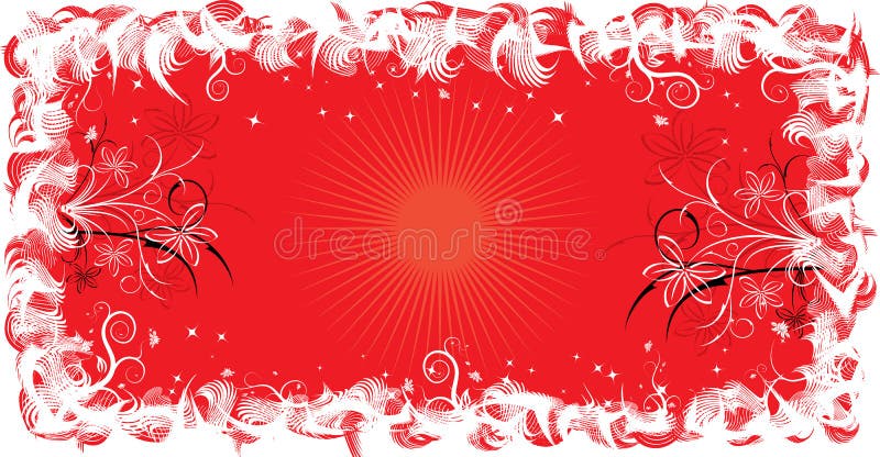 Fiore del blocco per grafici di Grunge, elementi per il disegno, vettore royalty illustrazione gratis Fiore del blocco per grafici di Grunge, elementi per il disegno, vettore royalty illustrazione gratis