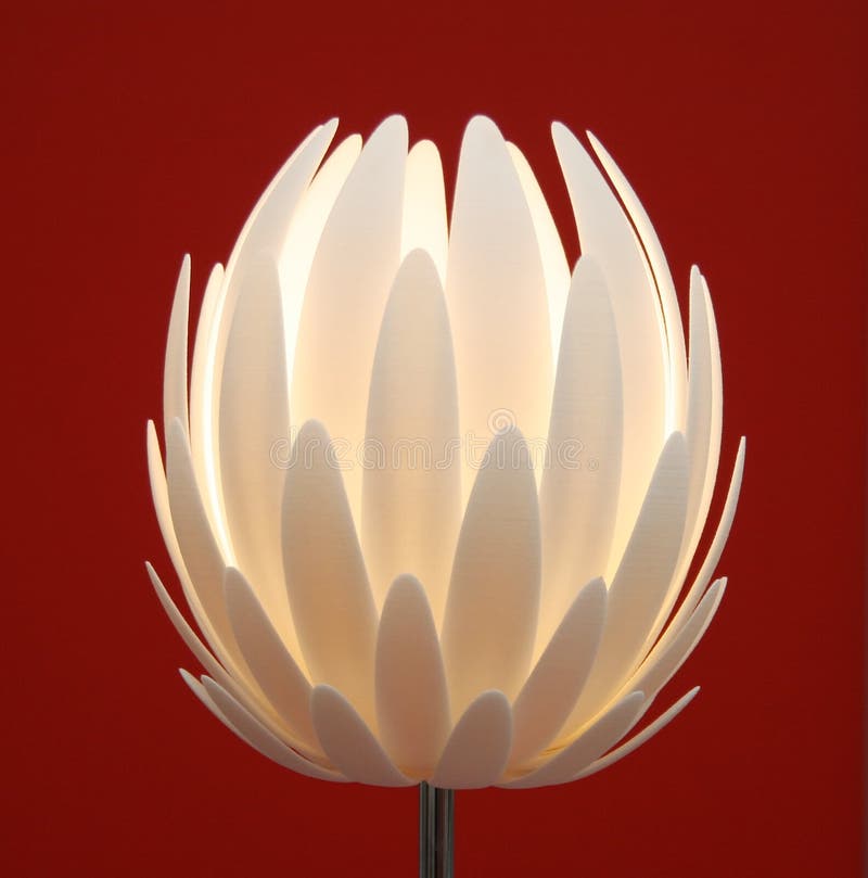 Fiore della lampada di pavimento fotografie stock