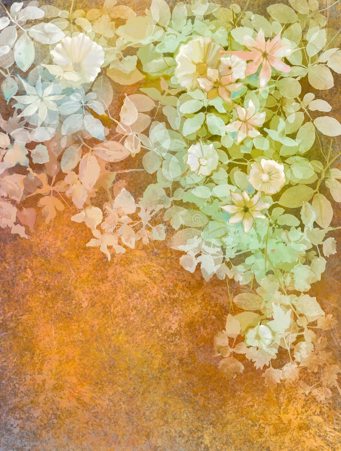 Fiori bianchi di verniciatura dell'acquerello e foglie verdi molli royalty illustrazione gratis Fiori bianchi di verniciatura dell'acquerello e foglie verdi molli royalty illustrazione gratis
