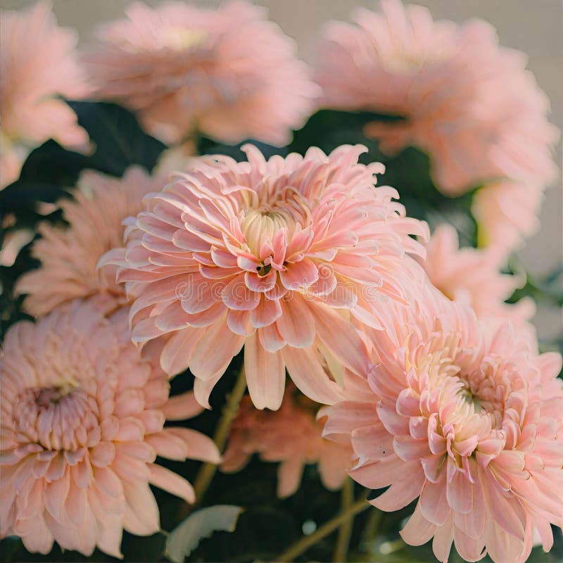 Fiori di crisantemo rosa royalty illustrazione gratis