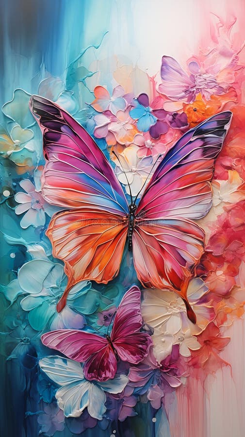Fiori di farfalla di fiori di farfalla royalty illustrazione gratis