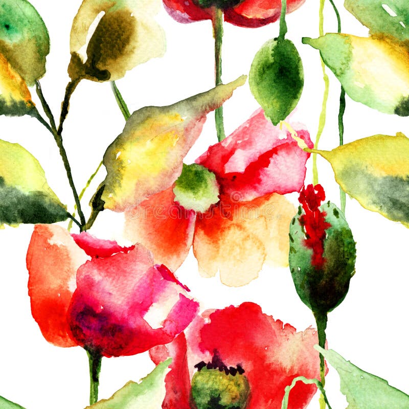 Fiori variopinti della primavera senza cuciture del modello royalty illustrazione gratis Fiori variopinti della primavera senza cuciture del modello royalty illustrazione gratis