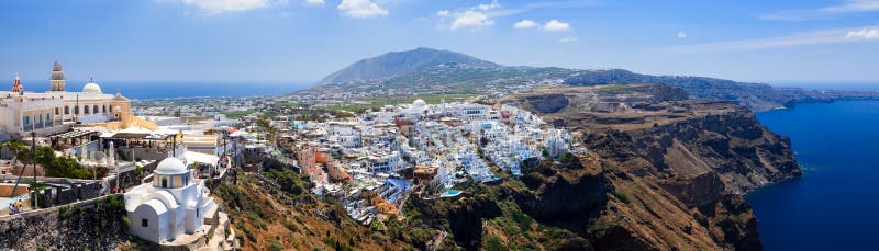 Fira Santorini Grecia fotografia stock Fira Santorini Grecia fotografia stock
