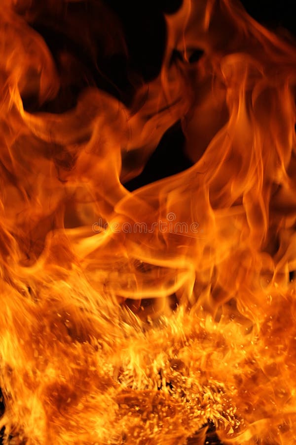 Bright fire & sparks against black. Plasma blast stock images, royalty-free photos and pictures