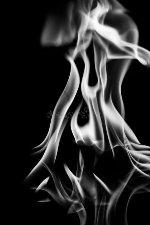 Strålende Windswept Vil ikke Black and white - fire stock illustration. Illustration of fire - 12805759