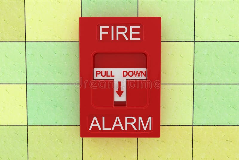 Fire alarm stock illustration