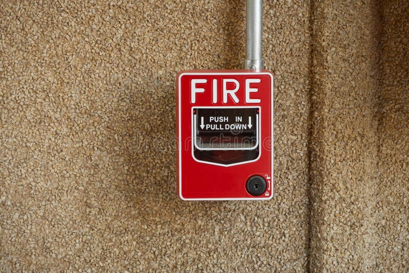 Fire alarm stock photo