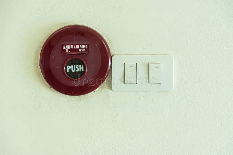 .Fire alarm control panel on White background royalty free stock image .Fire alarm control panel on White background royalty free stock image