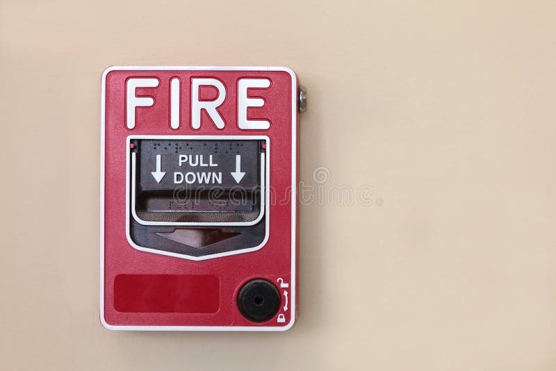 Fire alarm switch royalty free stock image