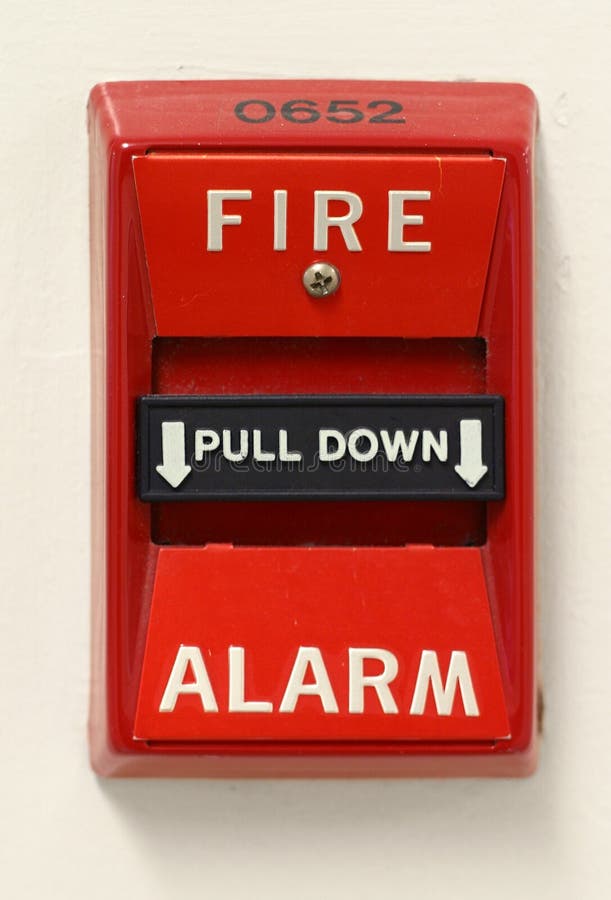 Fire Alarm Switch stock photo. Image of fire, alarm, down ...