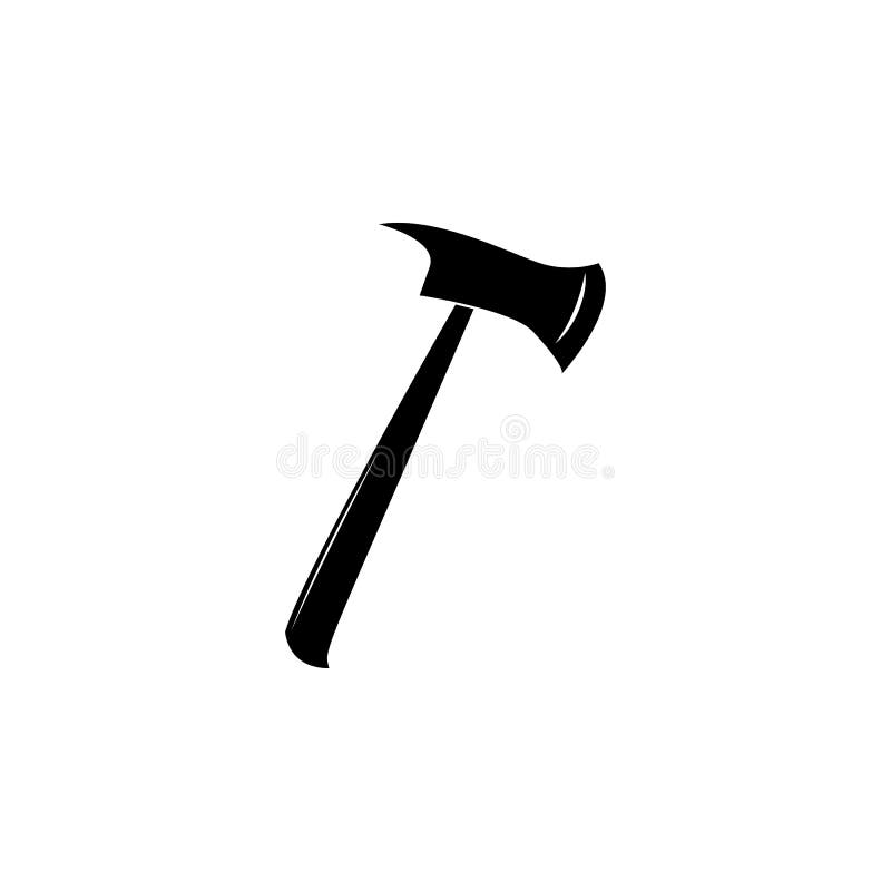 fire ax icon on white background
