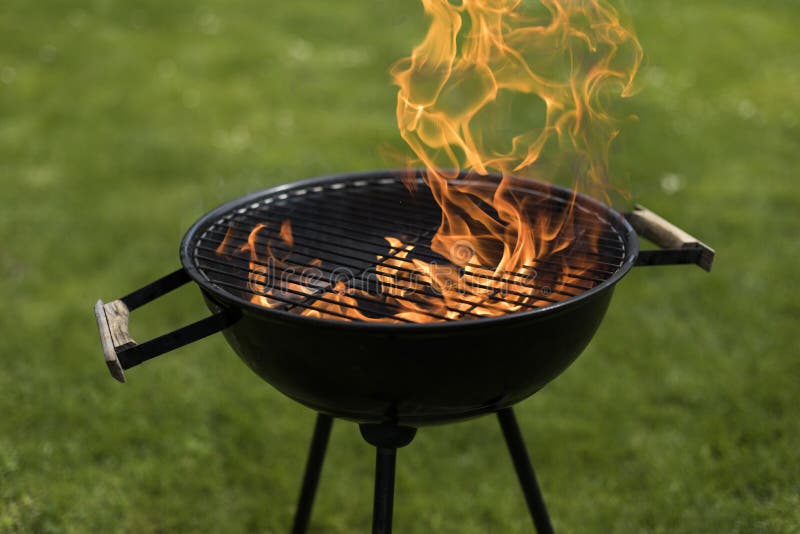 Fire background, grill royalty free stock images