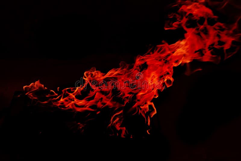 Fire on black royalty free stock photos