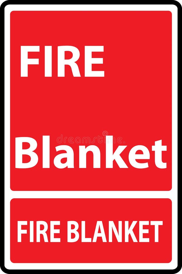 Fire Blanket Symbol Sign, Vector Illustration, Isolate on White Background Label. EPS10 Stock