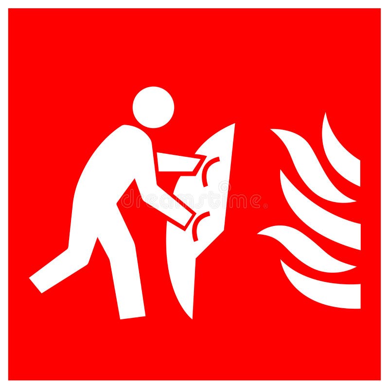 Fire Blanket Symbol Sign, Vector Illustration, Isolate on White Background Label. EPS10 Stock