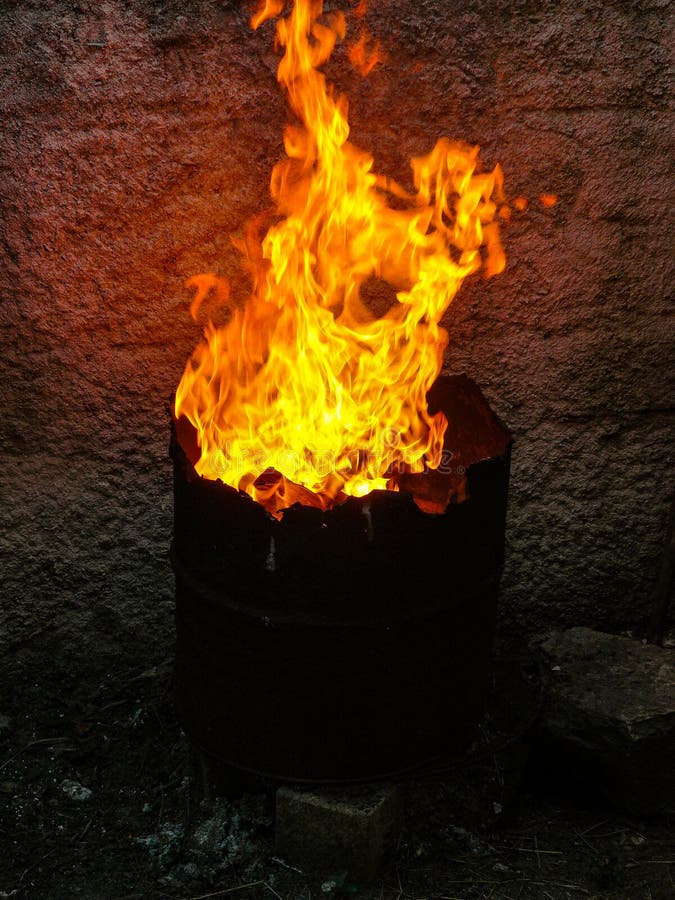 Fire stock photo. Image of orange, metal, burn, fire 95795606