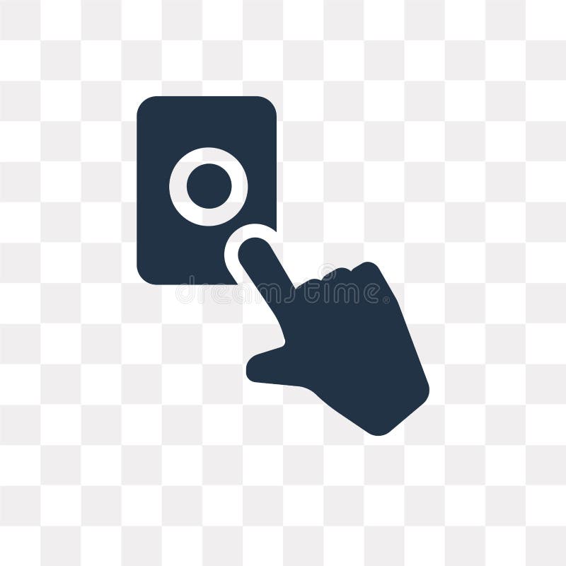 Fire button vector icon isolated on transparent background, Fire stock illustration