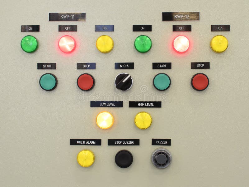 The fire control panel , Industries royalty free stock photography The fire control panel , Industries royalty free stock photography