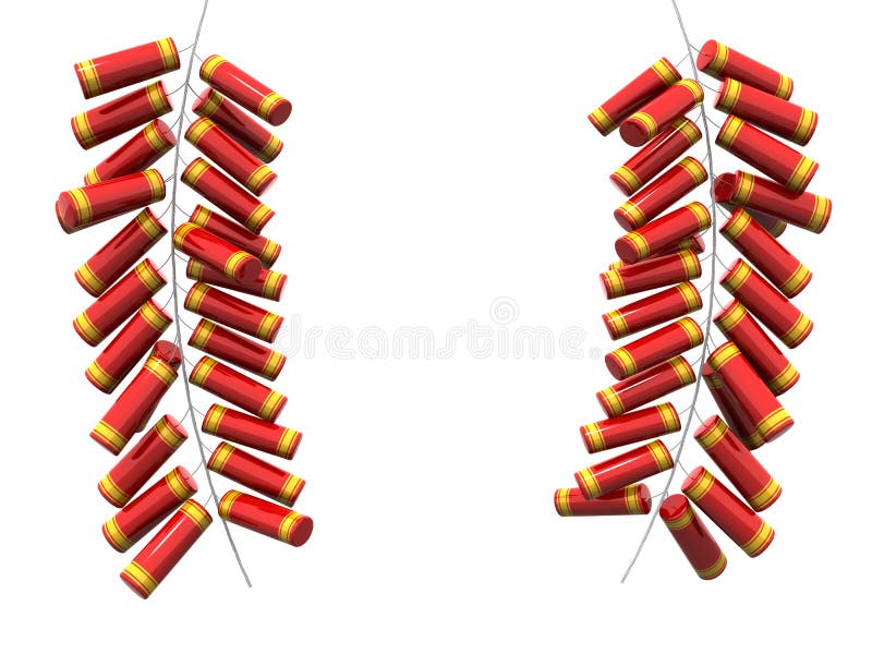 Red firecrackers for chinese new year Royalty Free Vector