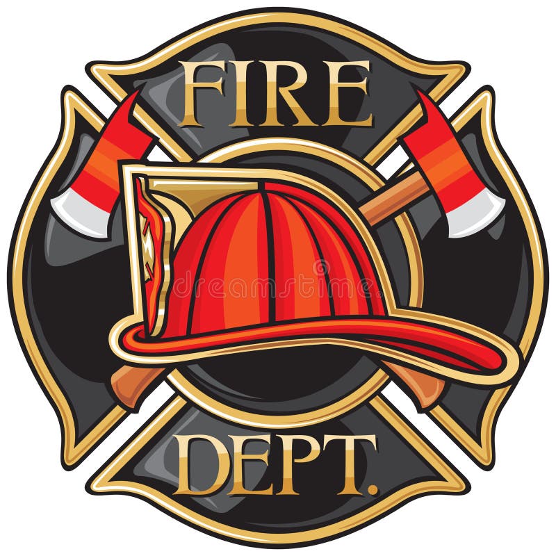 Fire Department or Firefighters Maltese Cross Symbol