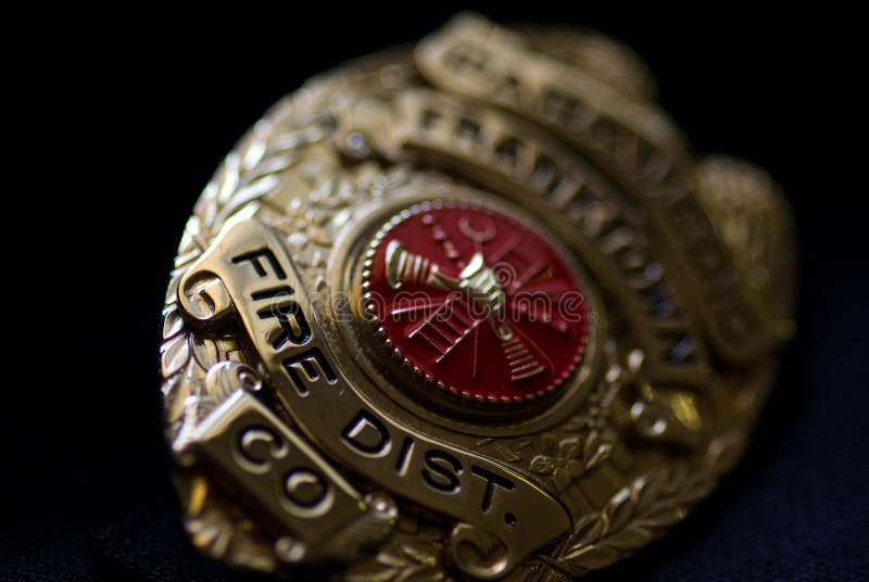 Fire Department Badge stock image. Image of identification - 10965865