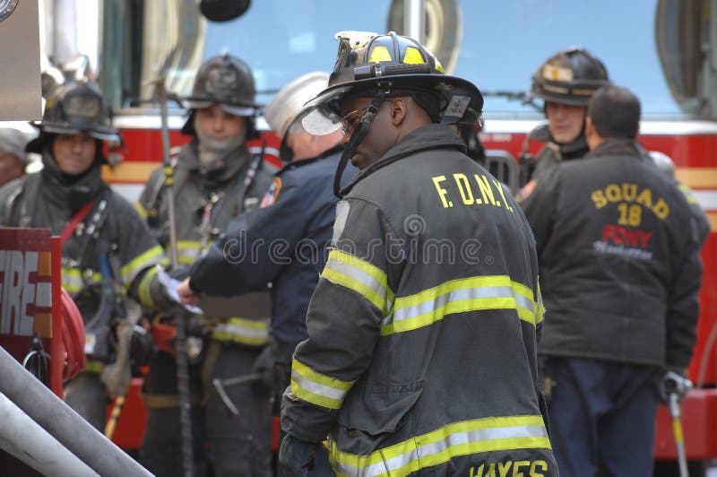 Fire Department NYC in Action royalty free stock images