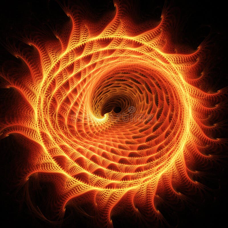 Fire dragon wheel stock illustration. Illustration of fractal - 3825070