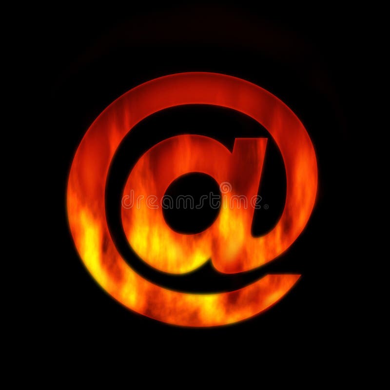 Fire email symbol