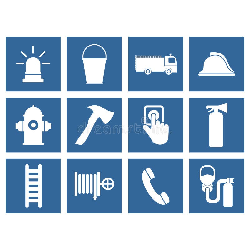 Fire Emergency Tools Icon Vector Design Symbol Stock Vector