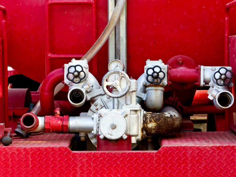 Fire engine pumper editorial photo. Image of engine, hose 50587771