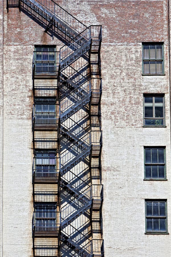 Fire escape on old building