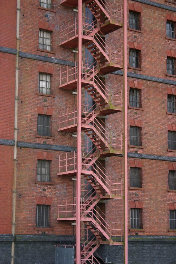 Fire escape stair