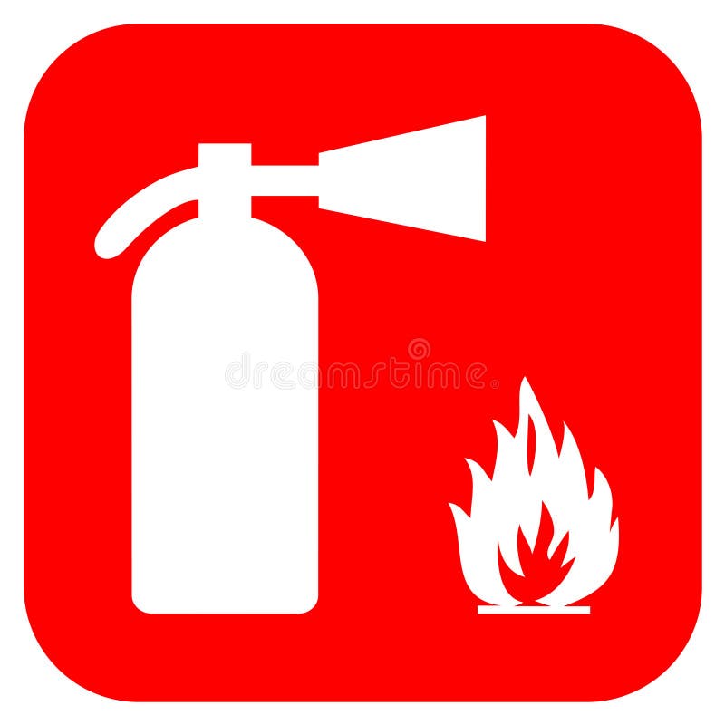 Fire extinguisher royalty free illustration