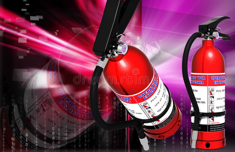 Fire extinguisher vector illustration