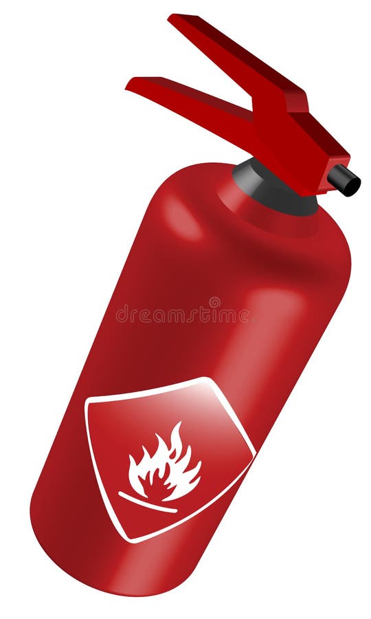 Fire extinguisher stock vector. Illustration of fighter 4164967