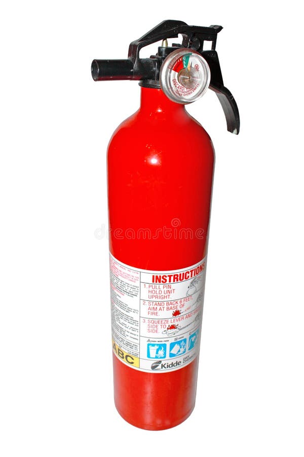 Fire extinguisher stock photo. Image of isolated, burn 9764230