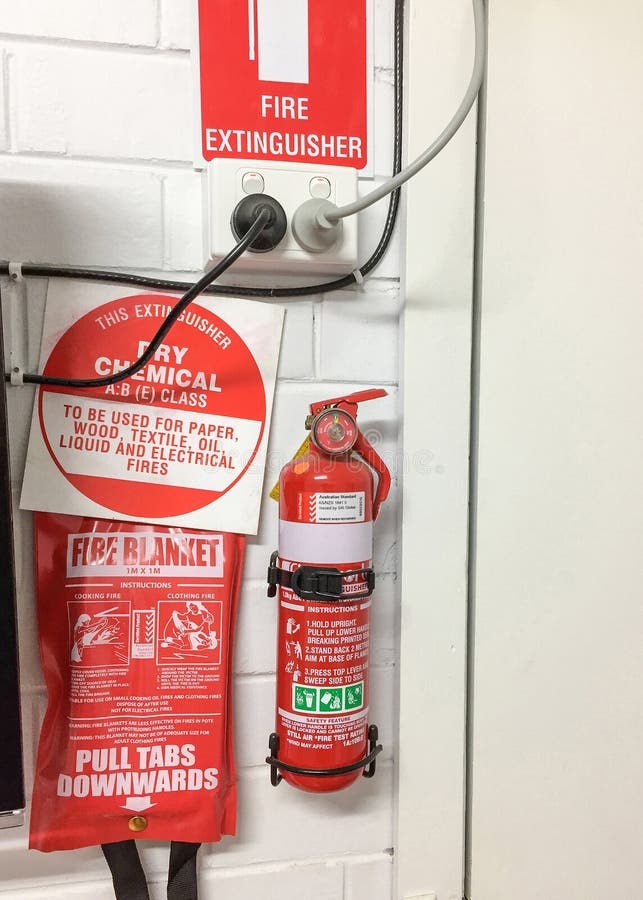 Fire Extinguisher Blanket Bucket Telephone Hose Reel Clear Stickers Signs Labels 