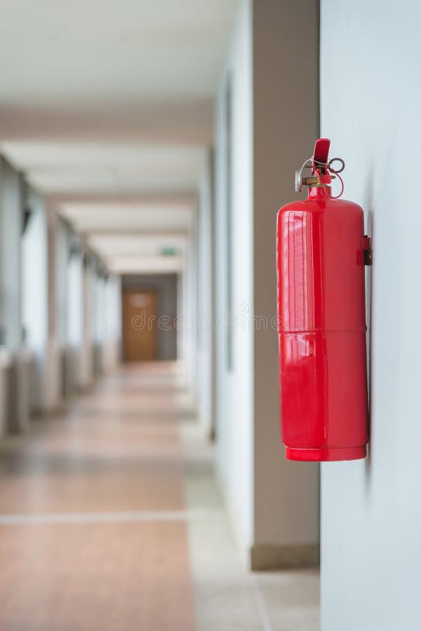 Fire Extinguisher in Front of Room at Apartment Stock Photo Image of