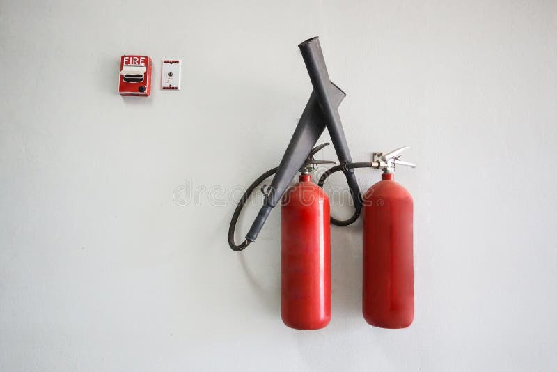 Fire Extinguisher Hung Wall Stock Photos Free & RoyaltyFree Stock