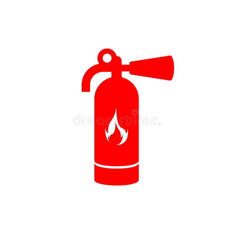Fire Extinguisher Icon Logo Design Stock Vector Illustration of