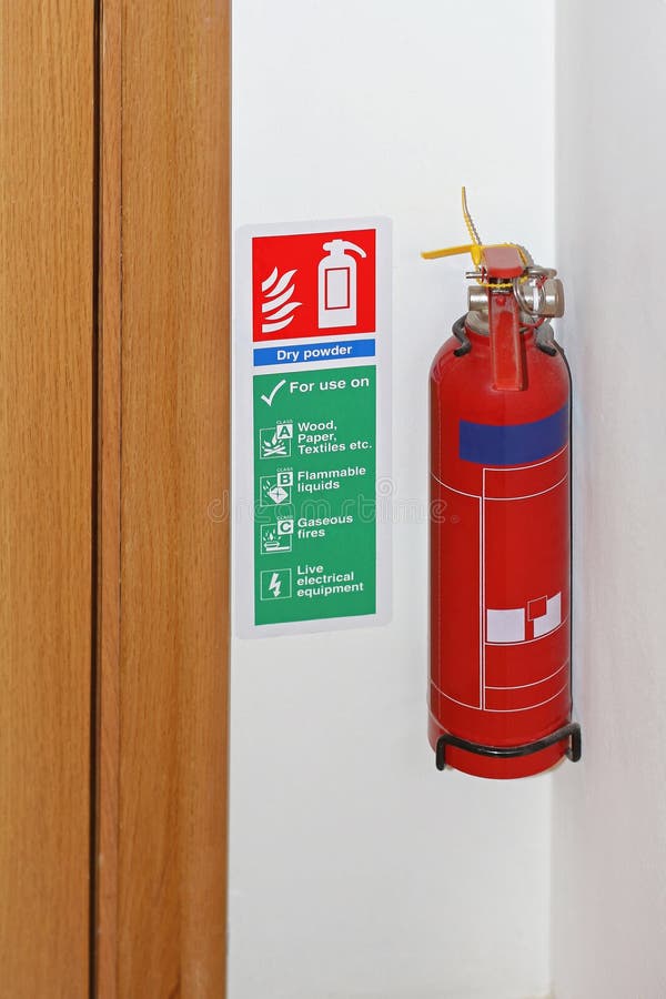 Fire Extinguisher stock photo. Image of mounted, house 126637402