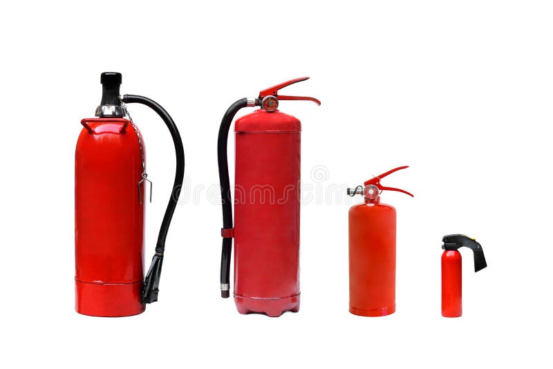 Fire extinguishers stock photo