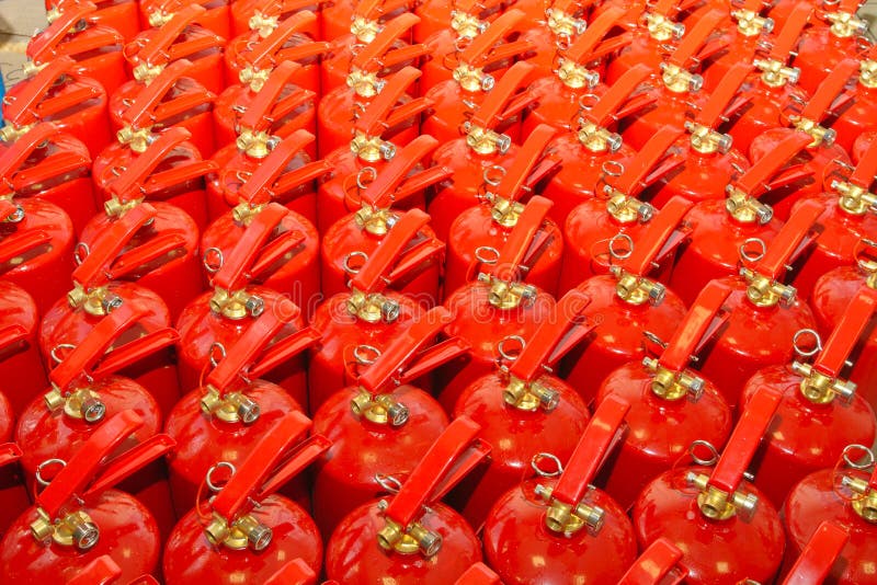 Fire extinguishers royalty free stock images