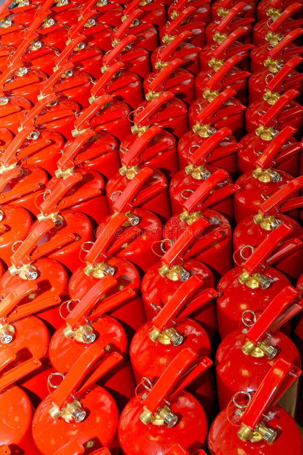 Fire extinguishers royalty free stock photos