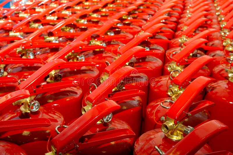 Fire extinguishers royalty free stock images